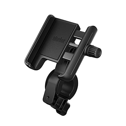 Segway Ninebot Phone Mount, Adjustable Electric Scooter eMoped Bicycle Handlebar Phone Holder, Fits All iPhone's, 12, 11, X, iPhone 8, All Samsung Galaxy, Holds Any Phone 4-6.5 inches Cellphone