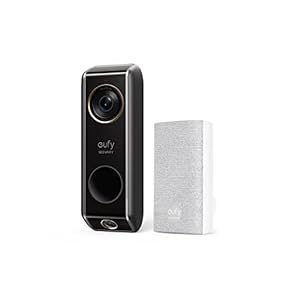 eufy Security Video Doorbell Dual Camera (Wired) with Chime, Dual Cam, Delivery Guard, 2K with HDR, No Monthly Fee, 16…