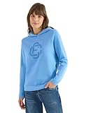 CECIL Hoodie mit Schmucksteinen Fountain Blue XL