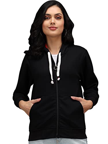 Image of eKools� Women's Fleece Winters Hoodie Sweatshirt Zipper with Pockets (Flee1 Series)