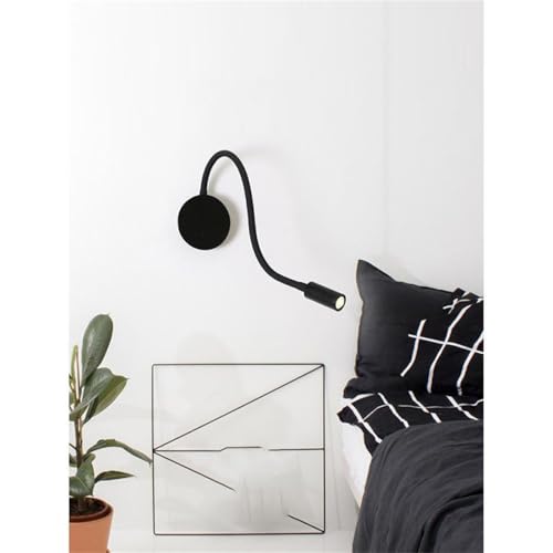 LED aplique de pared interior con interruptor y luz cálida para lámpara de lectura 3
