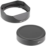 Haoge バヨネットメタルスクエアレンズフードシェード for 富士フイルム Fujifilm XF16-50mmF2.8-4.8 R LM WR Fuji Fujinon XF 33mm F1.4 R / XF33mmF1.4 R レンズ,LH-X33B+Cap-X33B