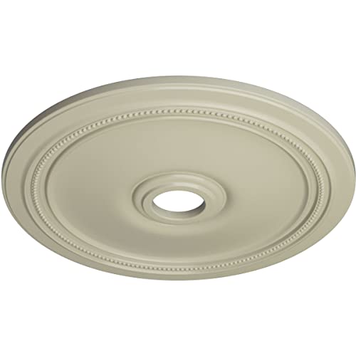 Image of Ekena Millwork CM24DICYF Diane Ceiling Medallion, 24 inchOD x 3 5 /8 inchID x 1 1 /4 inchP (Fits Canopies up to 6 1 /4 inch), Hand-Painted Clear Yellow