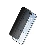 Belkin ScreenForce InvisiGlass Privacy Screen Protector for iPhone Air, Scratch-Resistant Impact Protection w/Included Easy Align Tray for Bubble Free Application - Made with Recycled Glass