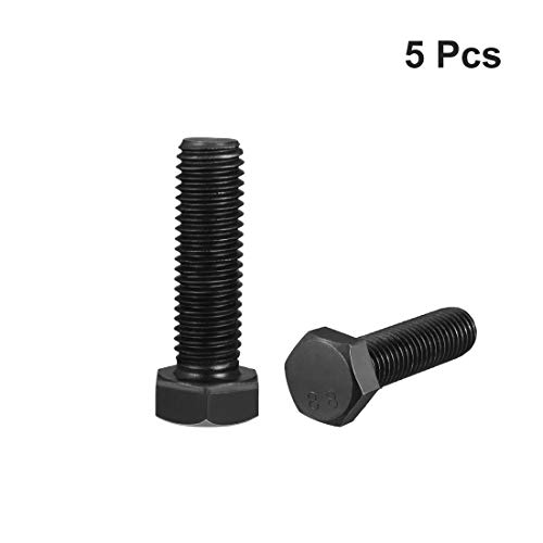 Tornillo hexagonal M16 de rosca izquierda uxcell con acero al carbono de alta resistencia 5