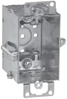 Crouse-Hinds TP179 Steel 1-Gang Gangable Switch Box 2 Inch x 3 Inch x 2-1/2 Inch 12.5 Cubic-Inch