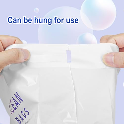 Image of Disposable Cars Trash Bags Standable 60 Pack Car Garbage Bag Self Adhesive travel trash bag for Cars Kitchens Bedrooms Offices Travel and Camping Open Top Cleaning Bags (10.1 * 2.3 * 7.6 in) (60)