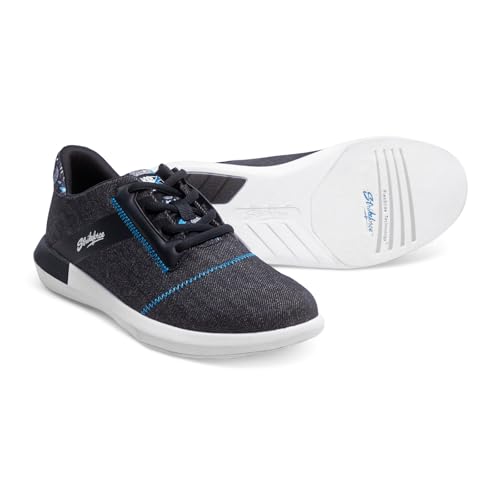 Image of KR Strikeforce Lux Womens Athletic Bowling Shoes with a #8 Slide Pad on Both Shoes for Right or Left Handed Bowlers