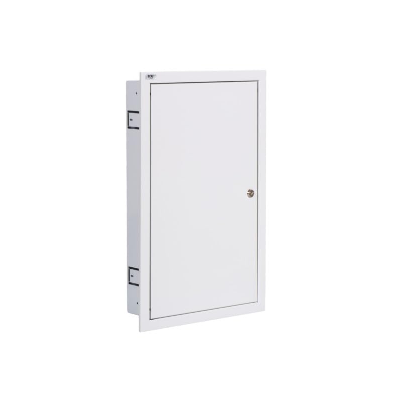 Cuadro eléctrico empotrado, color blanco, 3 x 12 p
