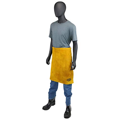 West Chester IRONCAT 7012 Heat Resistant Split Cowhide Leather Welding Waist Apron, 24\" W x 18\" L