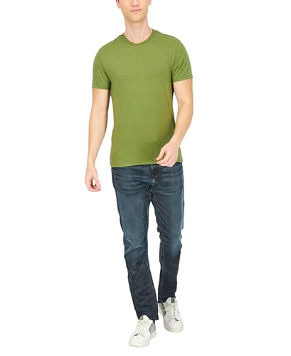 INC International Concepts Men's Crew Neck Short Sleeve Plain T-Shirt