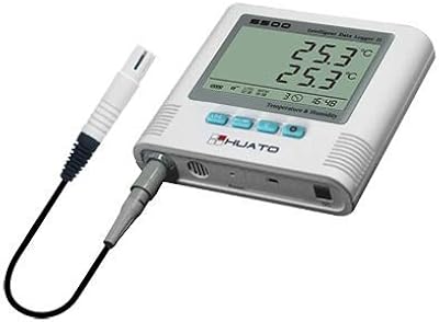 MeterTo S500-EX USB Large LCD Temperature Humidity Data Logger -40~+85â„ƒ 0~100% RH Recording 4,3000 External 3m Sensor 2 Channels Built-in Sound/led Alarm