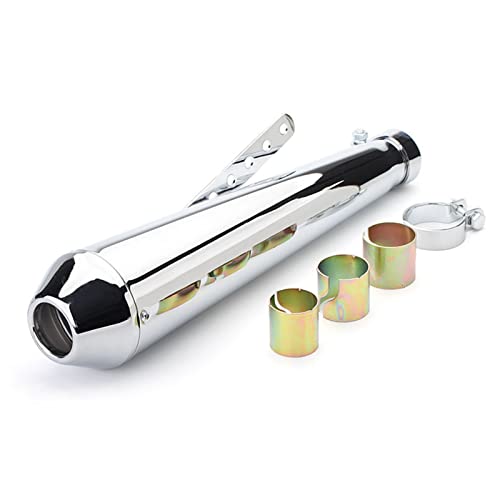 Motorrad-Auspuffrohr, Schalldämpferrohr Universal Zur Modifikation (Weiss)