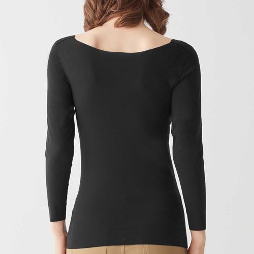 グンゼ キレイラボ あったかインナー 【縫い目がない】 吸湿発熱 起毛 暖かい 長袖インナー 襟ぐり広め KL9846N の商品画像 2