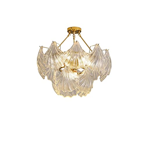 Lustre de salon moderne en nacre pour illuminer une salle à manger chic