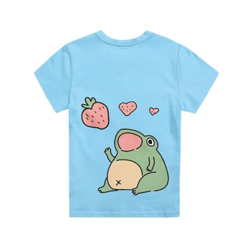 Image of JEOCODY Boys Girls Graphic Tees Funny 3D Printed Short Sleeve T-Shirts 3-16T