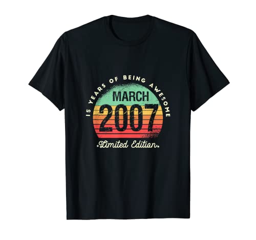 15 Years Of Being Awesome Edición Limitada Marzo 2007 Camiseta