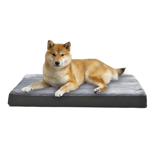 Amazon Basics Orthopedic Dog Bed for Dogs up to 90lbs, Cooling Ge...