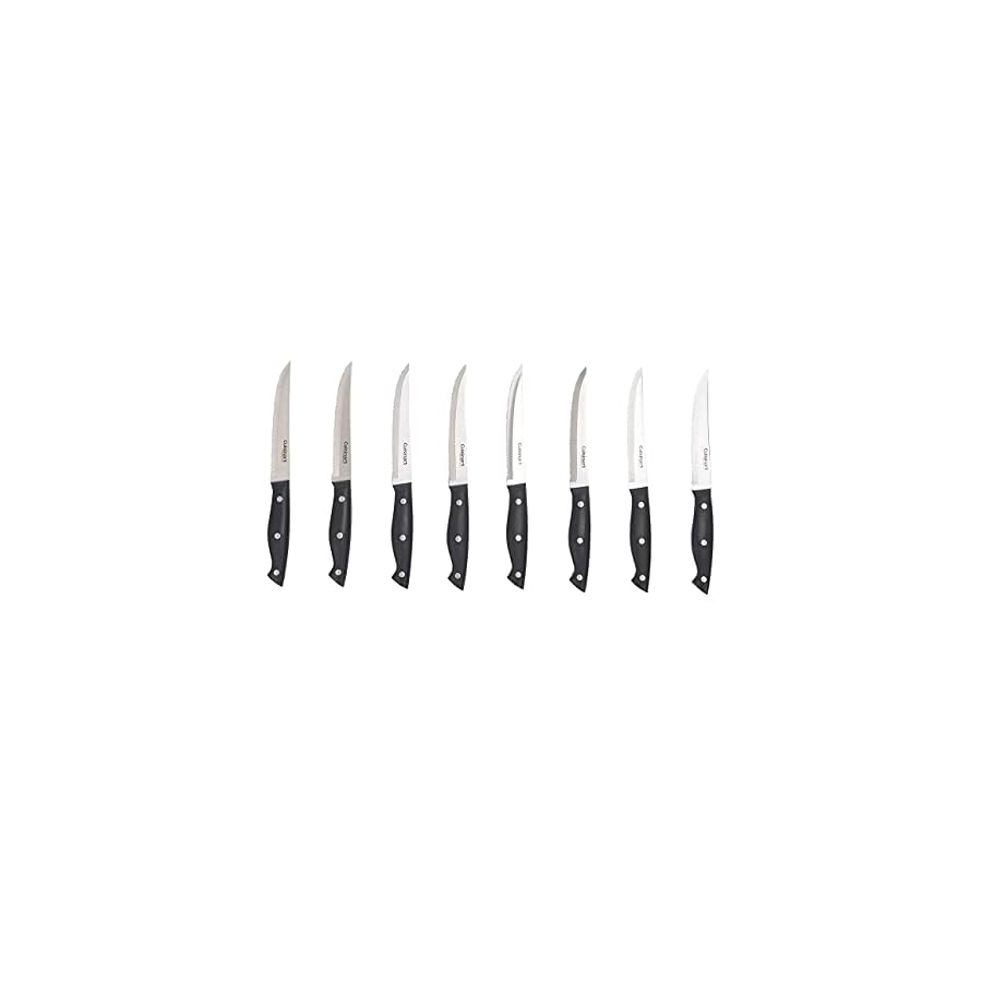 Cuisinart Kitchen Knife Set Nitrogen Forged Triple Rivet Cutlery 15-Piece Knife Block Set… (Cherry)