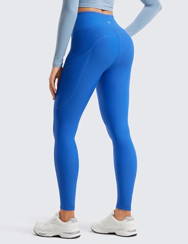 Image of CRZ YOGA Fleece Thermal Leggings Pockets 28'' | Casual, Full Length, Winter, Warm, for Women