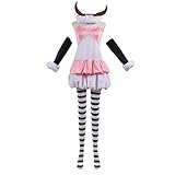 ECMRAD Lucy Heartfilia Aries Cosplay Costumes Outfit Halloween Christmas Uniform Custom Size (Female, M)