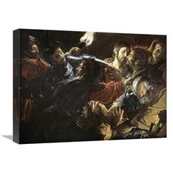 22 in. Taking of Christ Art Print - Jean Valentin De Boulogn