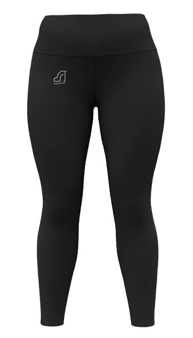 Campussophisticate Women's High Waist Leggings for Yoga, Running, Cycling | Tummy Control | Soft 4-Way Stretch(Black, L)