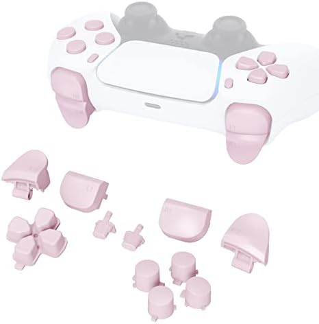 eXtremeRate Wymiana D-pad R1 L1 R2 L2 Wyzwalacze Opcje Udostępniania Przyciski Twarzy dla ps5 controller, Niestandardowe Przyciski Pełnego Zestawu Zestawy Naprawcze - Miętowo Zielony