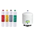 Watts Premier WP531160 RO Pure Plus Reverse Osmosis Water Filter Replacement Kit, Multi, 4 Pack | tankRo RO132-TNK RO Water Filtration System Expansion Tank 4 Gallon Capacity