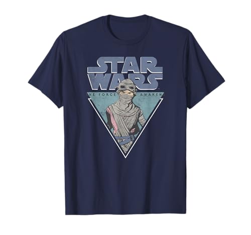 T-shirt Star Wars Rey Force imprimé graphique Épisode 7 haut vêtement geek