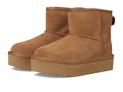 UGG - Classic Mini Platform, Botas de moda, CHESTNUT,