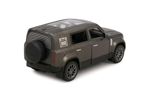 Image of 1:36 Scale Range Rover Defender Die-Cast Car Toy - Pull-Back Alloy Model Vehicle with Light and Sound Openable Doors for Kids, Boys & Collectors (Random Color)