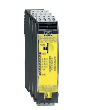 Schmersal 103008070 SRB-E-204PE Safety Relay Module, 24VDC, DIN Rail Mount, IP20/40/54 Rating