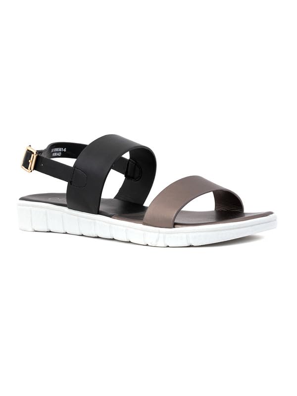 Khadims Cleo Black Flat Sandal for Women (5610966) (B0CGHVBS3K) Amazon Price History, Amazon Price Tracker
