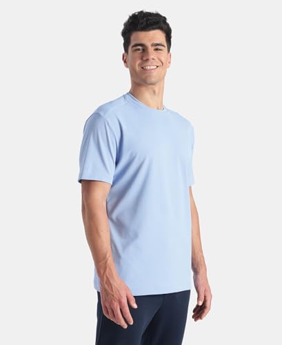 Image of Jockey AM74 Men Microfiber Fabric Round Neck Half Sleeve T-Shirt with StayFresh Treatment