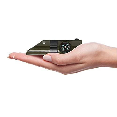 7 in 1 Outdoor Emergency Survival Whistle Compass Multifunctionele Tool Magnifier Zaklamp Opslagthermometer for Camping wangbingyi - Image 3