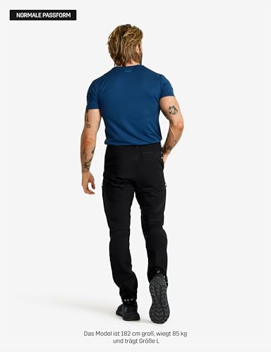 RevolutionRace Herren RVRC GP Pro Pants, Hose zum Wandern und für viele Outdoor-Aktivitäten, Black, M