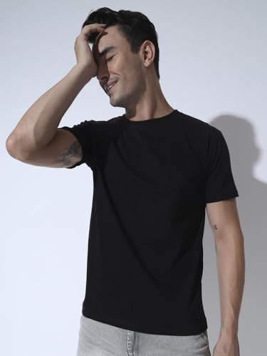 Image of Round Neck Half Sleeve Pure Cotton T-Shirt