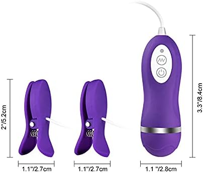 Miniatura 2 de Pezón Vibrador Pezón Juguete Clip 10 Frecuencia Vibración Mama Clip Masajeador de Mama Mujer Adulto Erótico Sexo Productos
