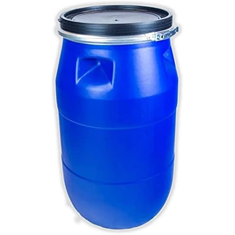 Importación Mugar Bidón de Boca Ancha Aceituna de 125 Litros PVC Certificado Alimentario Cover