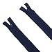 Seeking ROAM Standard Zippers, Nylon Coil, 2 Pieces (Navy, 6