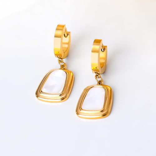 Image of Rubans Demi Fine Stainless Steel Hoop Earrings Daily Gift for Women & Girls