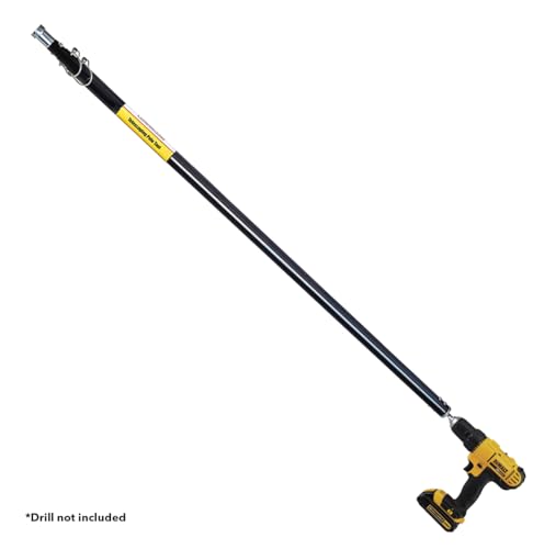 ToolPro 12 in Lag Pole for Installing Lag Screws. Three 4 ft. Sections Suspend Ceiling Grids from the Ground. Use with Any 3/8 or 1/2 inch Drill. (TP05220) by TOOLPRO - Image 2