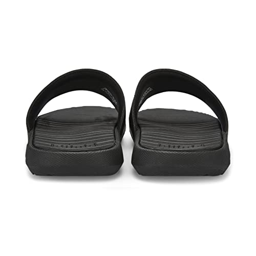 PUMA Men's Cool Cat Slide Sandal, Power Steel Gray-Black-White, 72