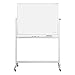 Produktbild magnetoplan 1240989 Whiteboard mit Fahrgestell, speziallackierte Oberfläche, komplett mit Ablageschale für Marker und Zubehör, 2000 x 1000 mm