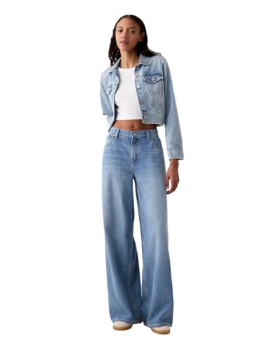 GAP Women's Mid Rise Baggy Denim