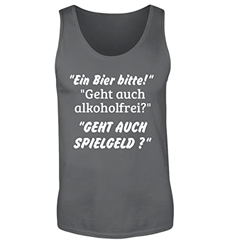 Camiseta de tirantes para hombre una cerveza por favor diseno divertido