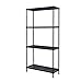 Produktbild FYZS Trolleys 4-Tier-Storage Rack, Regallagereinheit Regale, Verstellbare Garage Regale Utility-Rack-Anzeige, for Küche Keller Restaurant-Rack