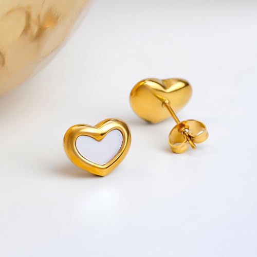 Image of Rubans Demi Fine Stainless Steel Stud Earrings Daily Gift for Women & Girls