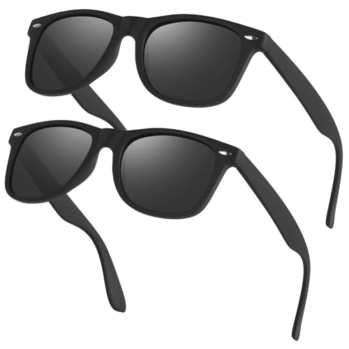 Gtievruo Sonnenbrille Herren Polarisiert Eckig Sonnenbrillen Damen Retro UV400 Schutz für Autofahren Sunglasses Men Woman Designer